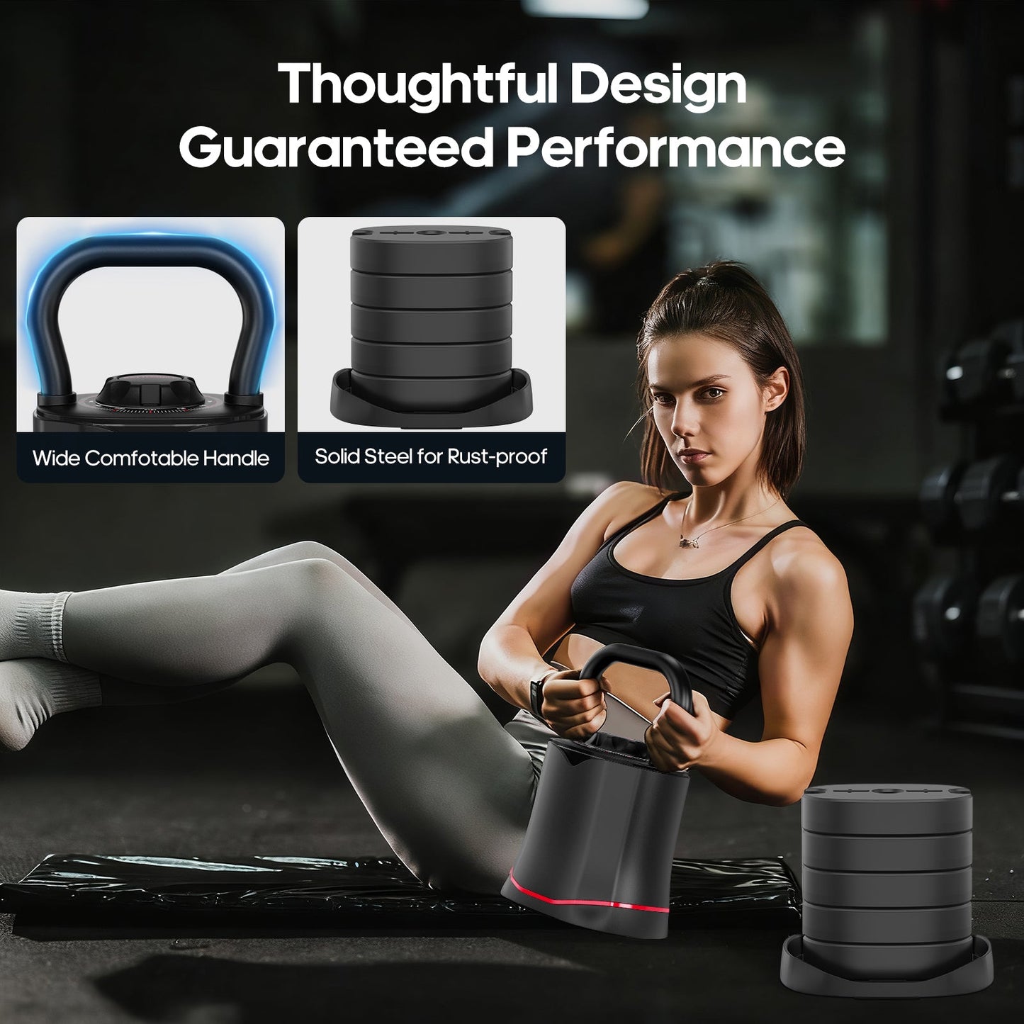 FasBrand Adjustable Kettlebell Weight Set