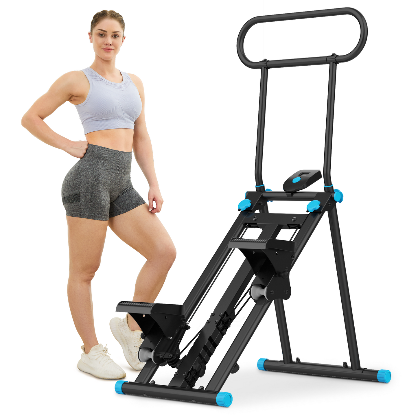 FasBrand 6-Level Adjustable Resistance Foldable Stair Climber (350lbs)