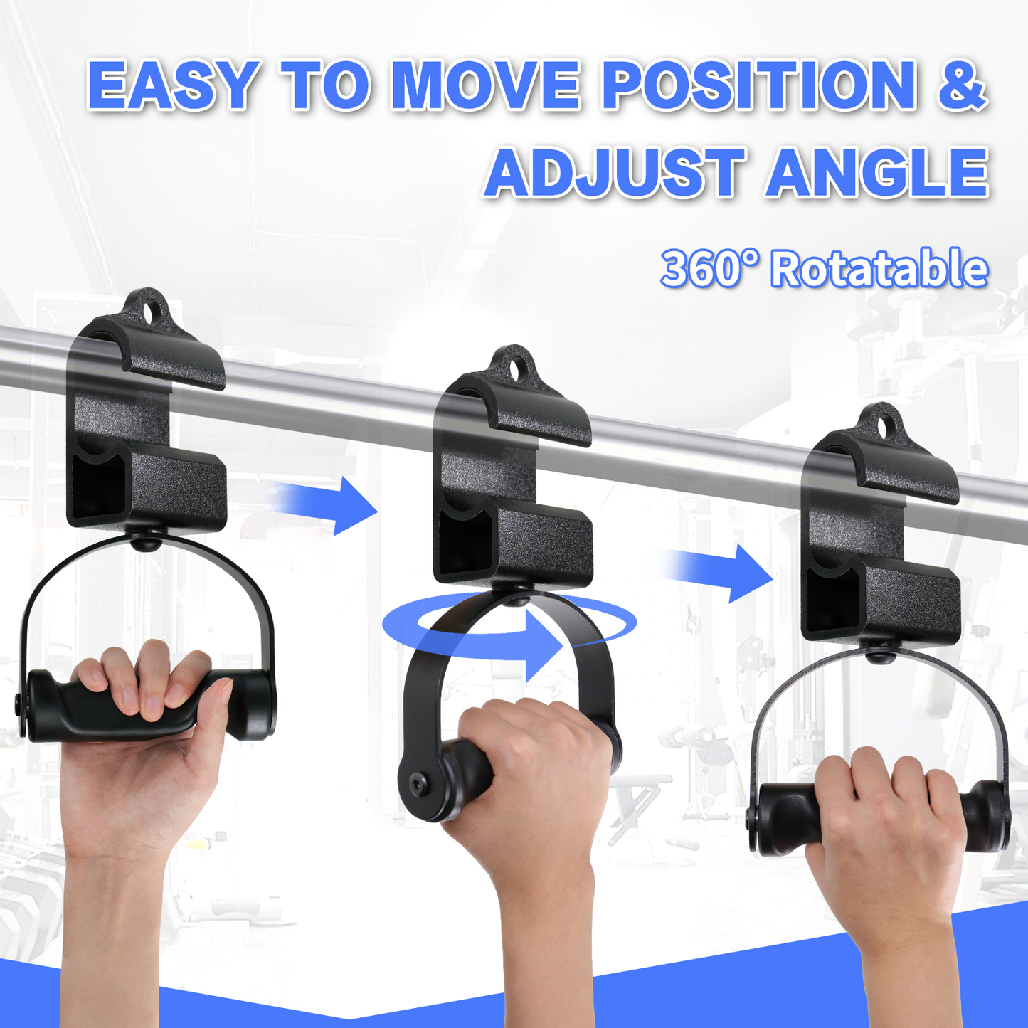 Rotating Pull-Up Handles-Ergonomic Exercise Handle