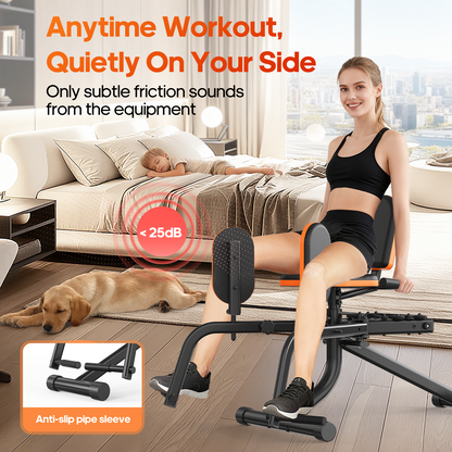 FasBrand Home Fitness Hip Abduction/Adduction Trainer — Compact Leg Exercise Equipment