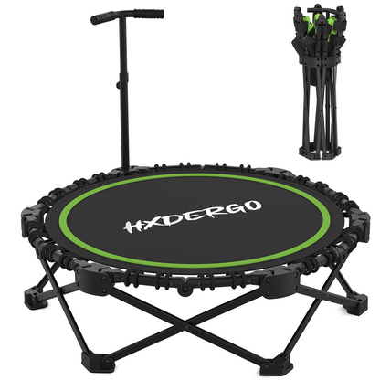 FasBrand Classic Round Foldable Rebounder, Zero-Assembly Fitness Mini Trampoline with Handle
