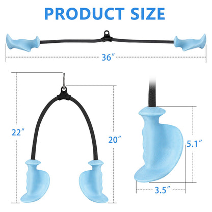 FasBrand Tricep Rope with Ergonomic Handles