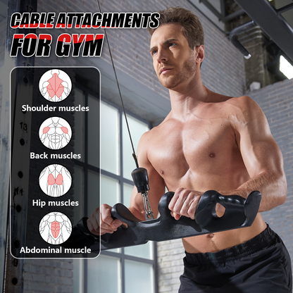 LAT Pulldown Attachments-LAT Pull Down Bar with Ergonomic Grips