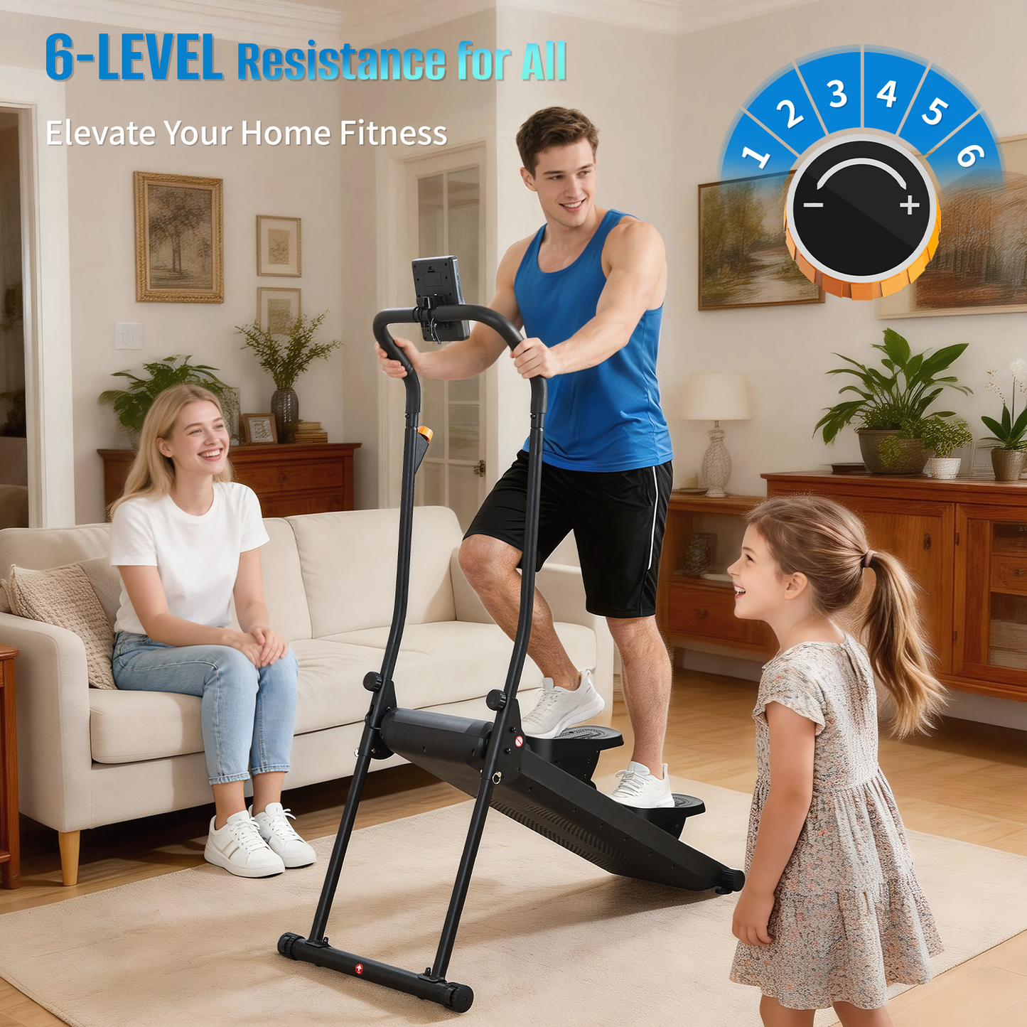FasBrand Magnetic Resistance Stair Climber