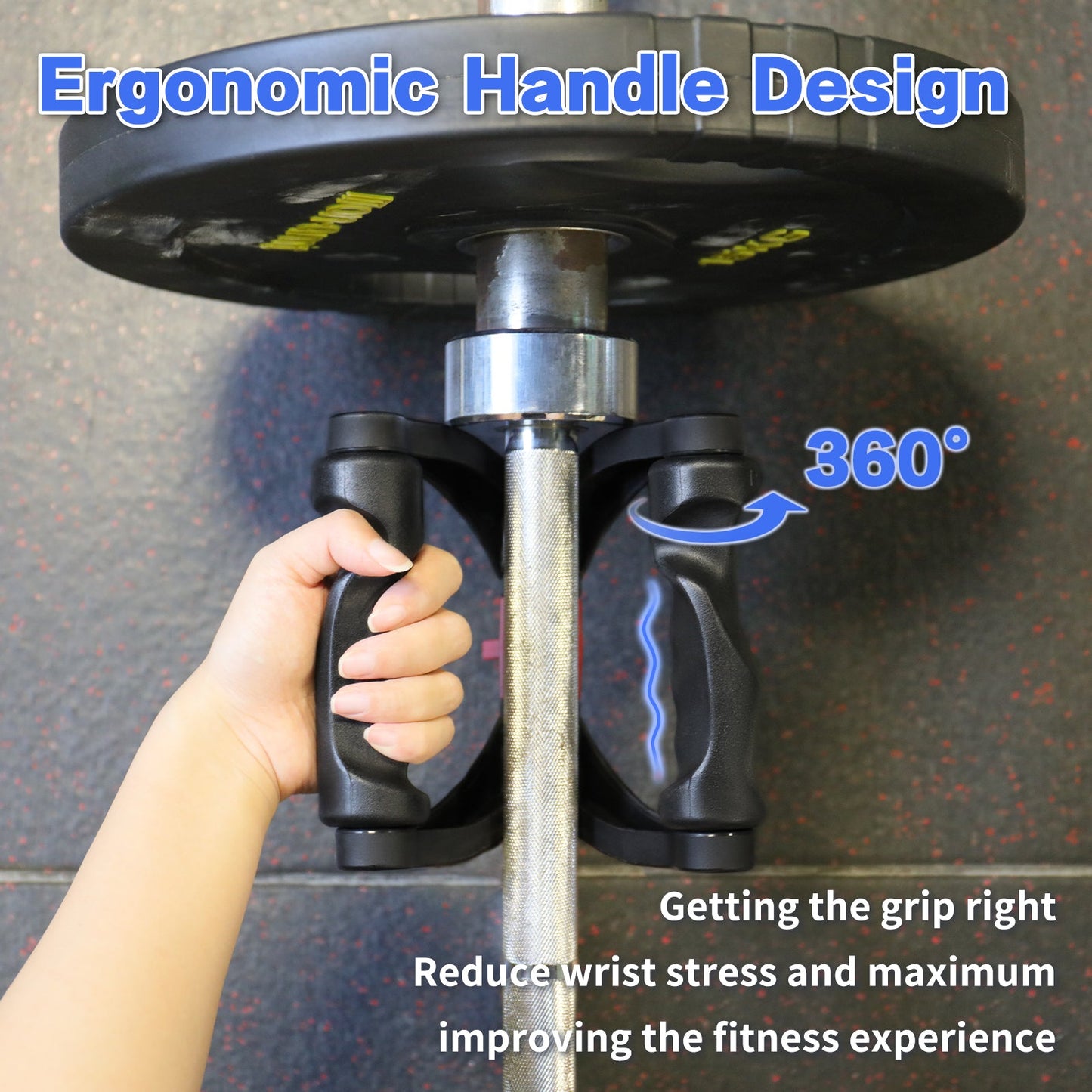 Double D Handle for Cable Machine - Ergonomic Row Handle Cable Attachment