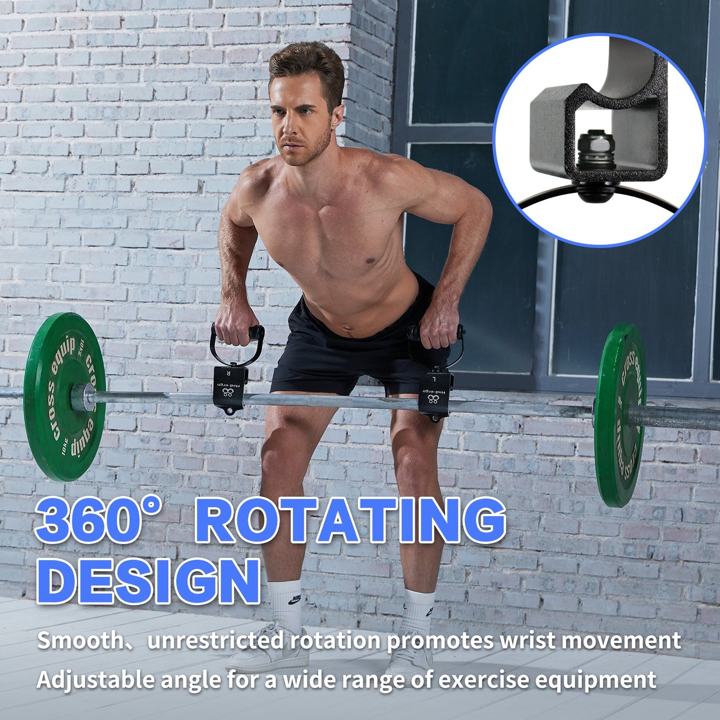 Rotating Pull-Up Handles-Ergonomic Exercise Handle