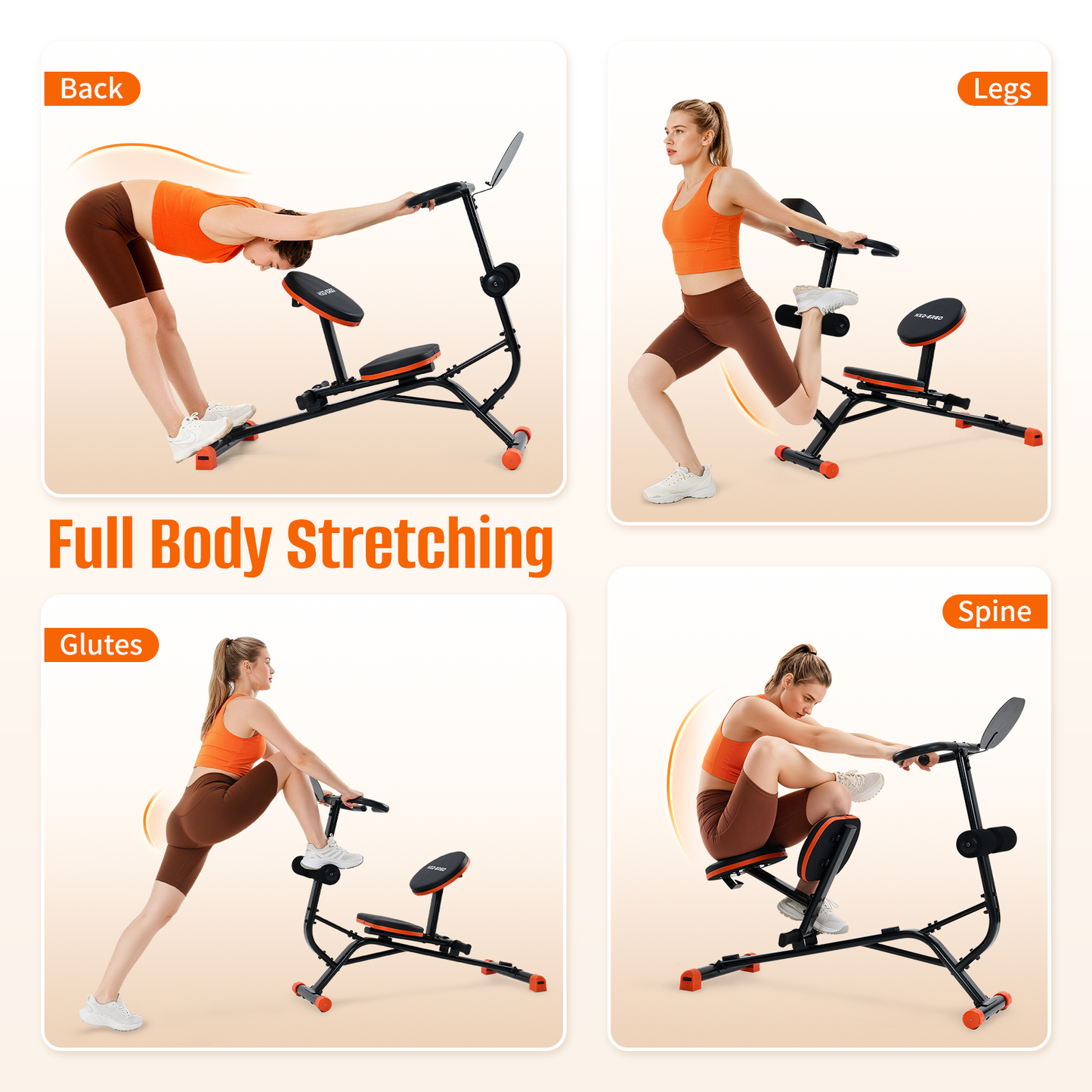 FasBrand Quiet Stretching Machine | Full Body, Back & Lumbar Training for Home Gym