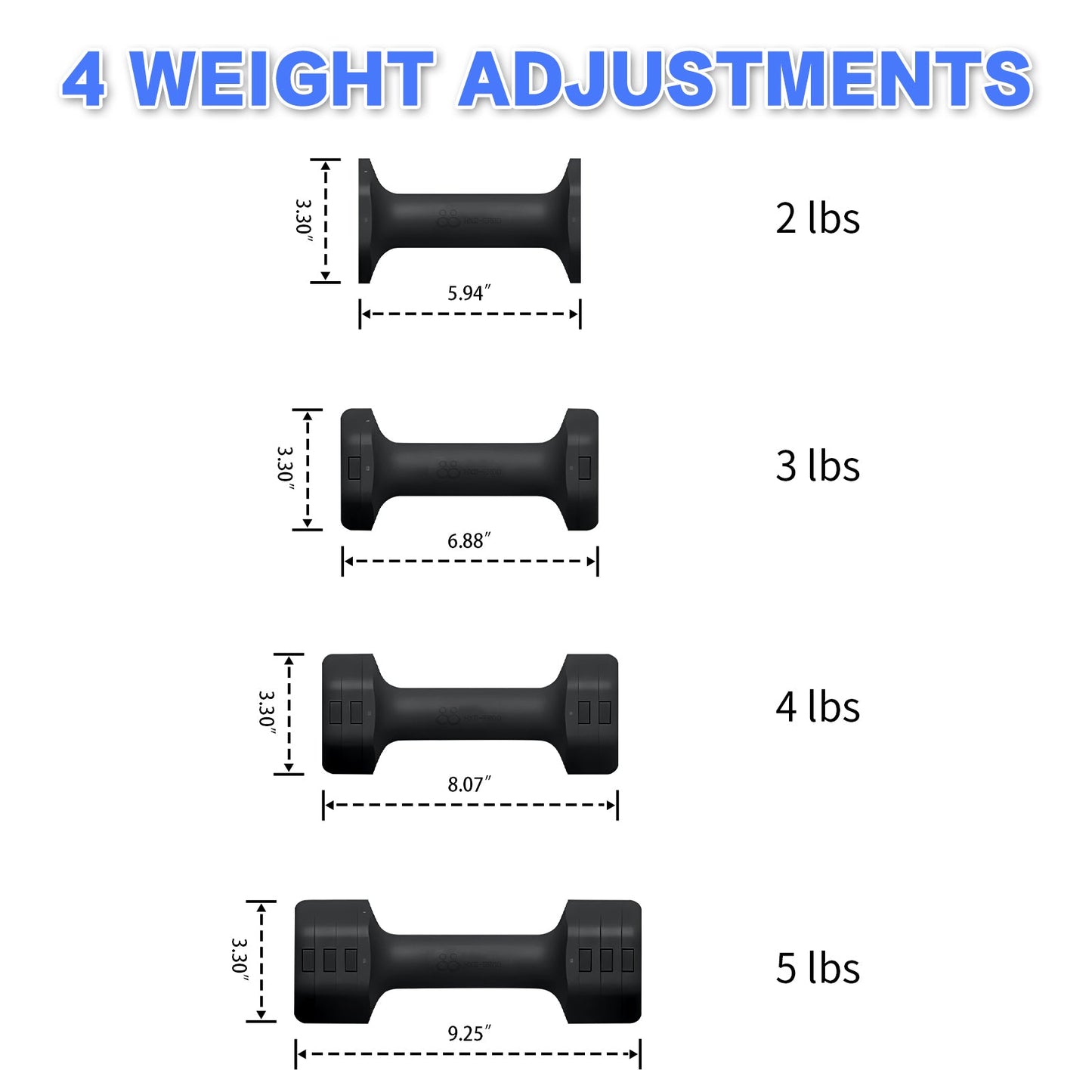 FasBrand Adjustable Dumbbells Set