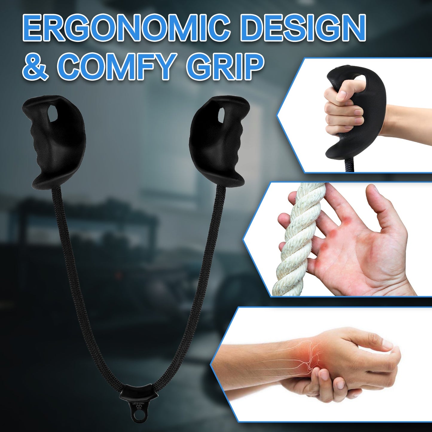 Bicep Rope with Ergonomic Grip