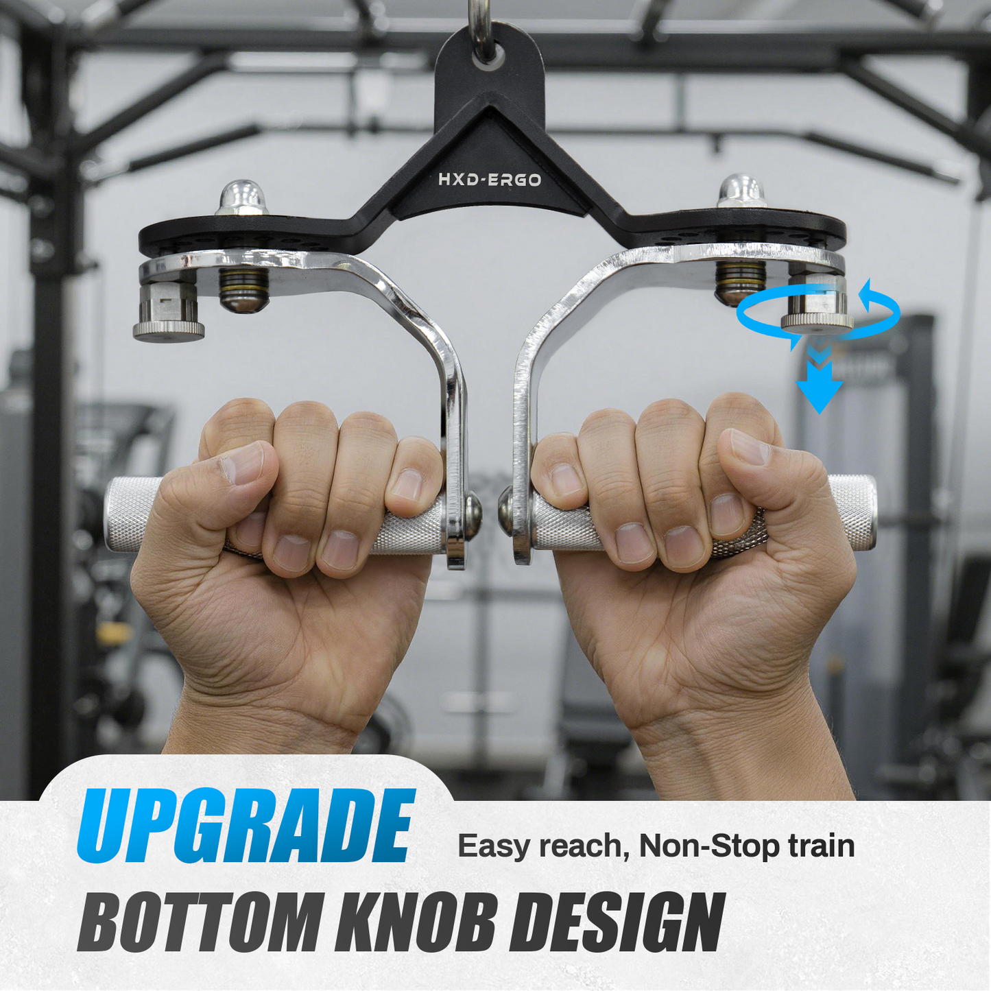 FasBrand 360° Rotating LAT Pull Down Bar Set, LAT Pulldown Attachments with 16 Lockable Angles, 3 Grip Widths Cable Machine Attachment for Full Body Workout, Home Gym Equipment