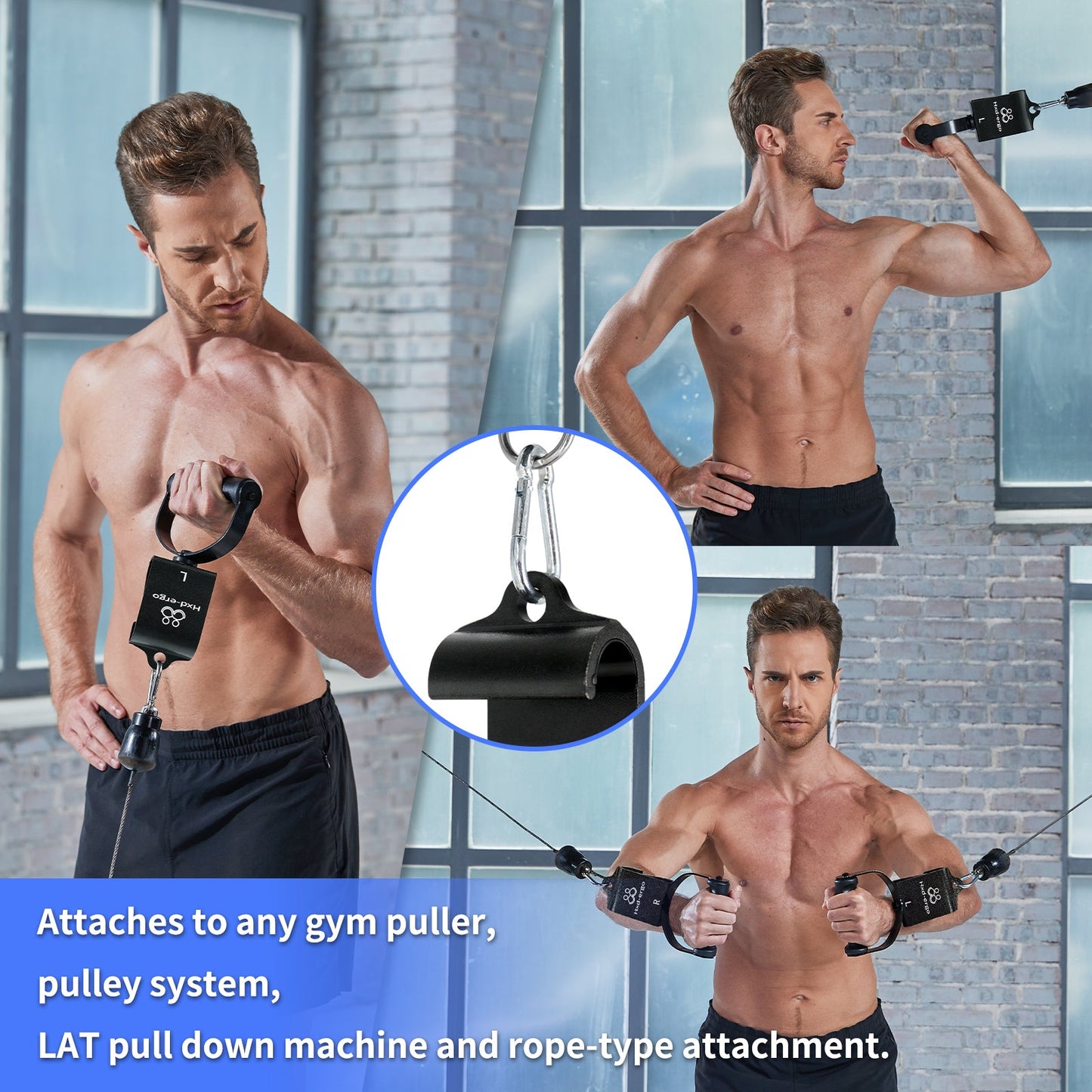 Rotating Pull-Up Handles-Ergonomic Exercise Handle