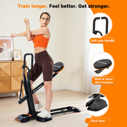 FasBrand Home Deep Squat Trainer | 3-Level Adjustable Seat, Knee-Friendly Lower Body Workout Gear