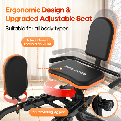 FasBrand Home Fitness Hip Abduction/Adduction Trainer — Compact Leg Exercise Equipment