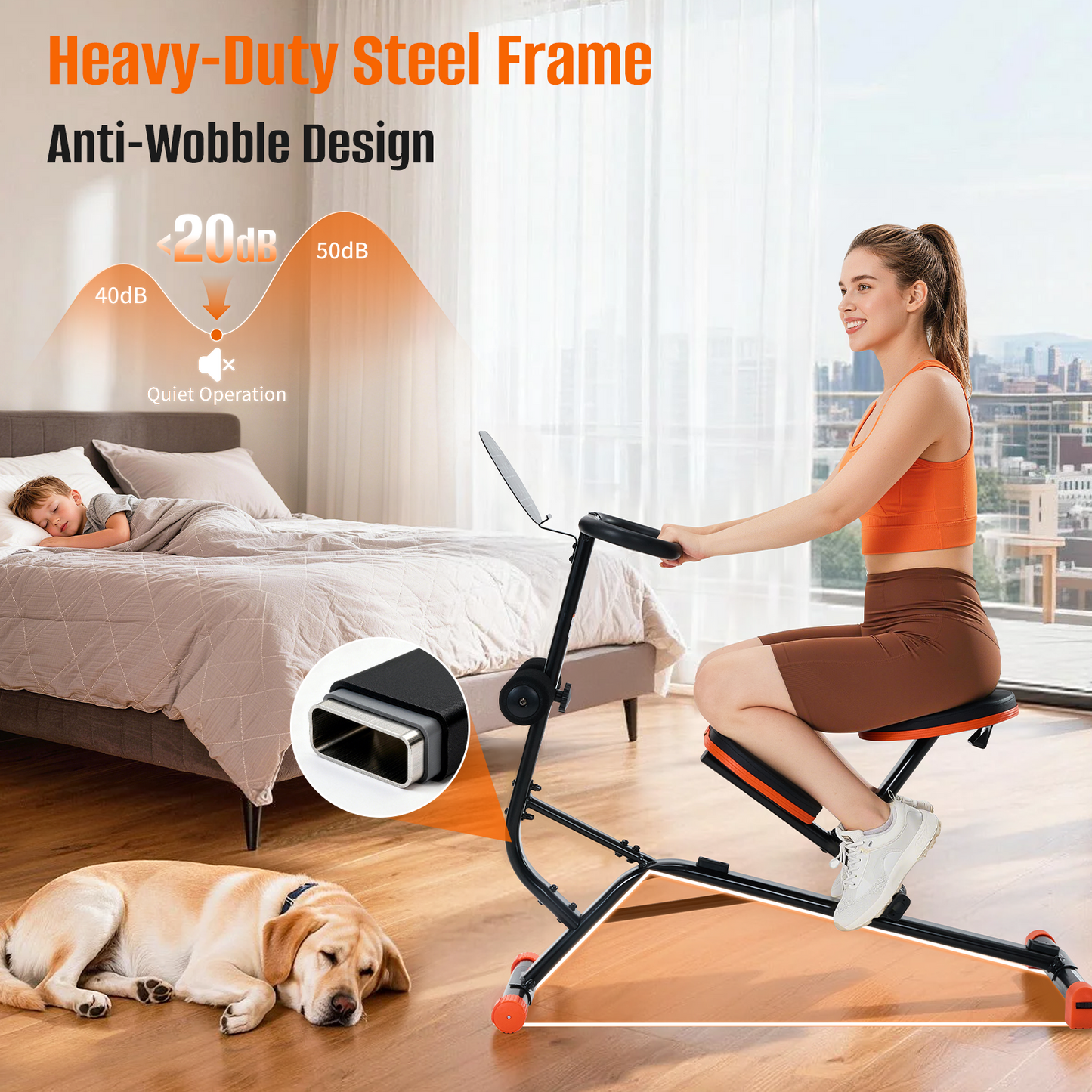 FasBrand Quiet Stretching Machine | Full Body, Back & Lumbar Training for Home Gym
