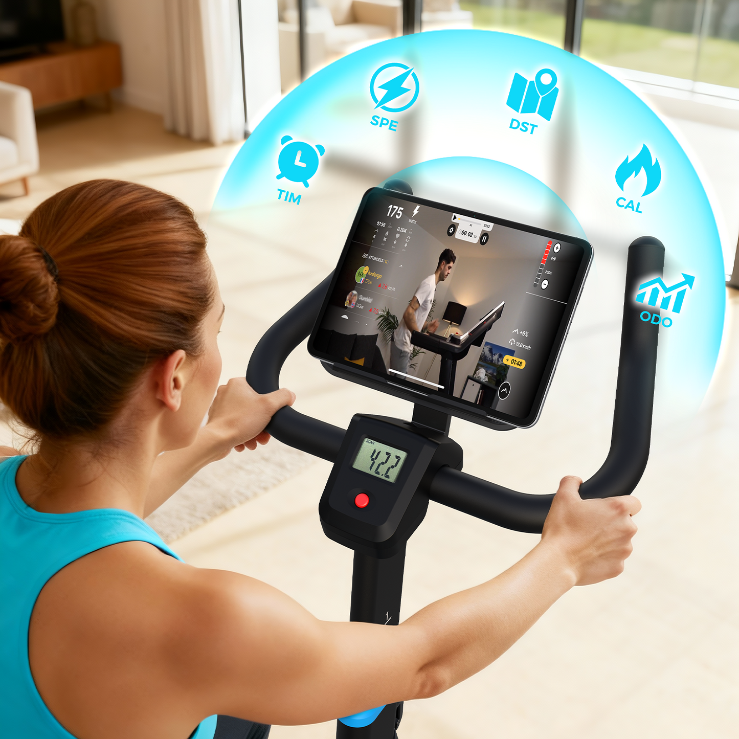 FasBrand Magnetic & Air Resistance Indoor Bike