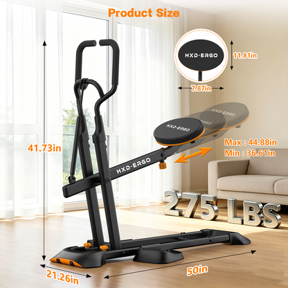 FasBrand Home Deep Squat Trainer | 3-Level Adjustable Seat, Knee-Friendly Lower Body Workout Gear