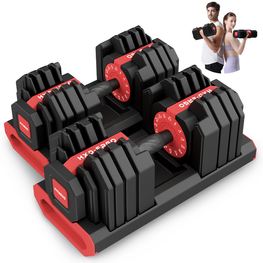 FasBrand QuickSwitch Pro 55lb Adjustable Dumbbells (Pair)